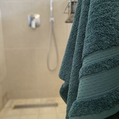 "Abysse" hand towel in 100% organic cotton