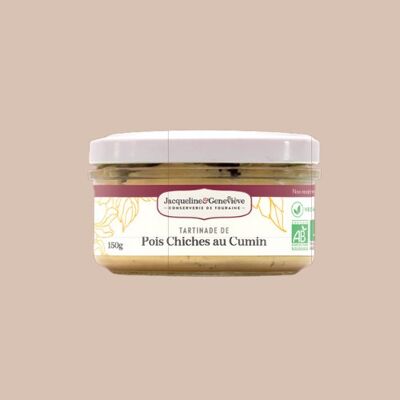 Tartinade de pois chiche au cumin 120g