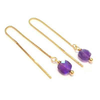 Ilhéus Amethyst Ohrringe Silber 925 Gold