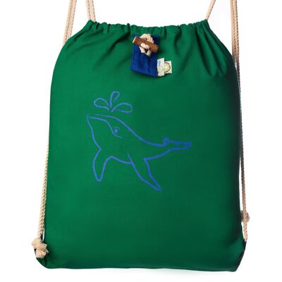 Humpback drawstring rucksack GREEN