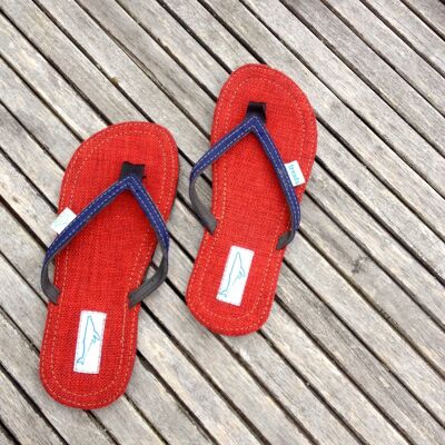 Chaussons de baleine ROUGE CHANVRE taille 5