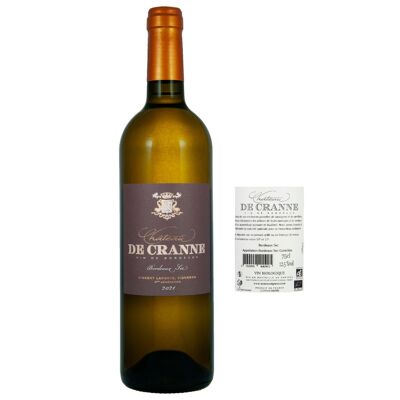 Trockener Bio-Weißwein Bordeaux 2022 „Château de Cranne“