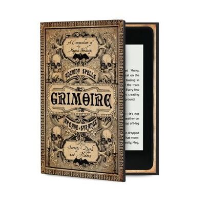 Grimoire Magic Spells / Custodia universale per tutti i Kindle e gli eReader