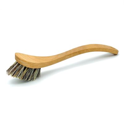 DISH BRUSH curved | hard | Bristles: natural fiber & basin