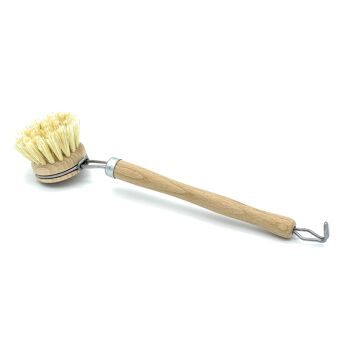 BROSSE À VAISSELLE avec tête interchangeable | moyennement dur | Poils : fibre naturelle 2