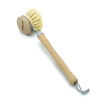 BROSSE À VAISSELLE avec tête interchangeable | moyennement dur | Poils : fibre naturelle 4