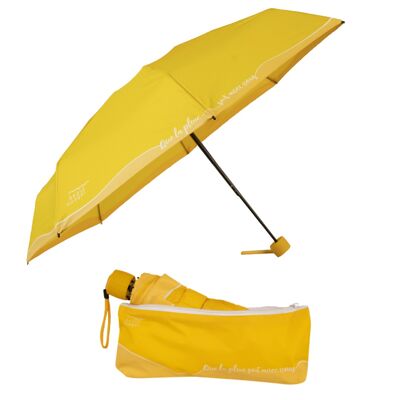 Parapluie éco-responsable L'Original Jaune Etoilé et sa housse absorbante brevetée