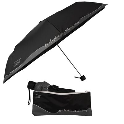 Parapluie éco-responsable L'Original Noir Immuable et sa housse absorbante brevetée