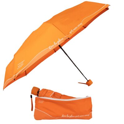 Parapluie éco-responsable L'Original Orange Séville et sa housse absorbante brevetée