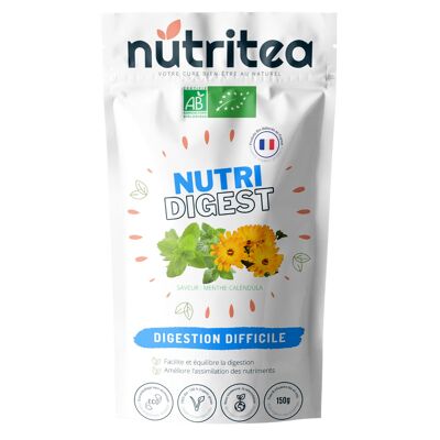 Té de hierbas orgánico NutriDigest para la digestión y anti-hinchazón