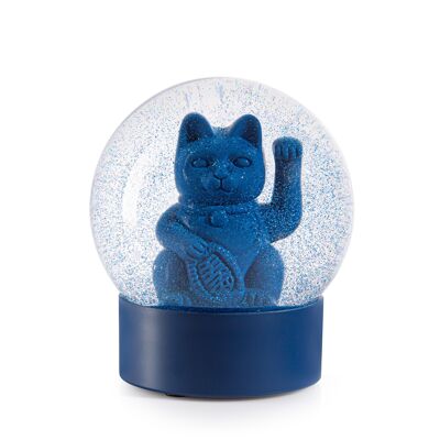 Maneki Neko Summerglobe Waving Cat Blue