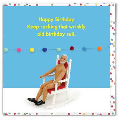 Funny Card - Wrinkly Birthday Suit