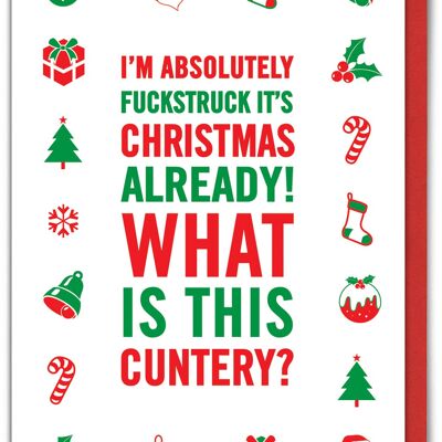 Funny Christmas Card - Fuckstruck