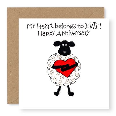 EWE che abbraccia l'anniversario del cuore