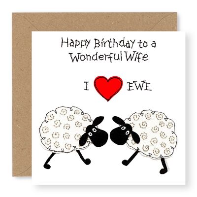 EWE Birthday 2 Sheep Wife
