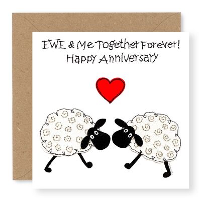 EWE Anniversary 2 sheep Together Forever