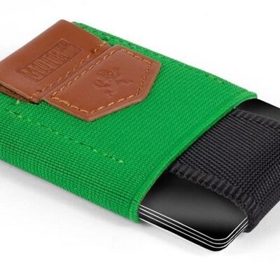 Slim Wallet "Pull-Tab" - Grün