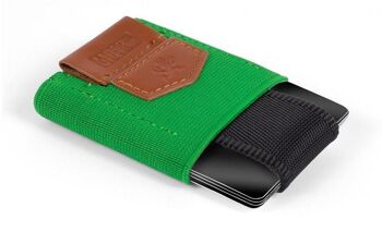 Portefeuille Slim "Pull-Tab" - Vert 1