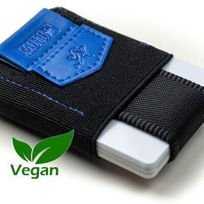 Slim Wallet "Pull-Tab" - Vegan Blue