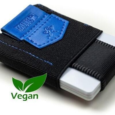 Cartera delgada "Pull-Tab" - Azul vegano