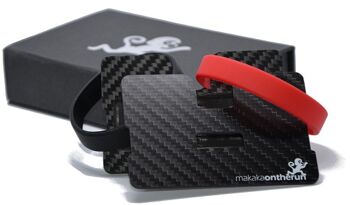 Carbon Slim Wallet - Blocage RFID | Très mince 10