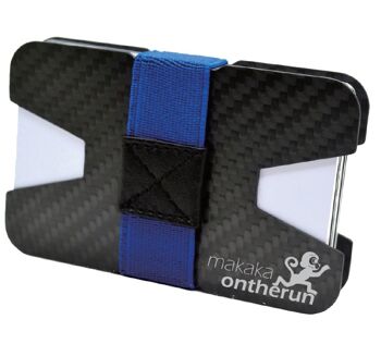 Carbon Slim Wallet - Ouverture latérale | coins courts | très mince 1