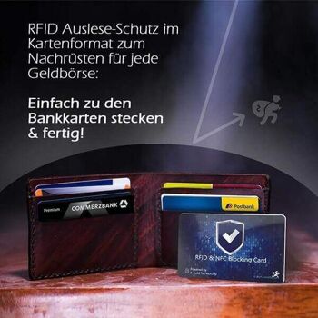 Carte de blocage RFID NFC | Homologué DEKRA - noir - 1 paquet 9