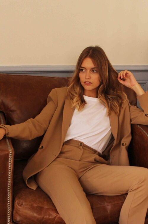 Veste tailleur camel Pretty Woman