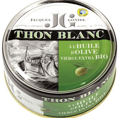 White tuna in organic olive oil