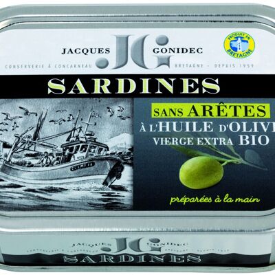 Sardines sans arêtes à l'huile d'olive bio