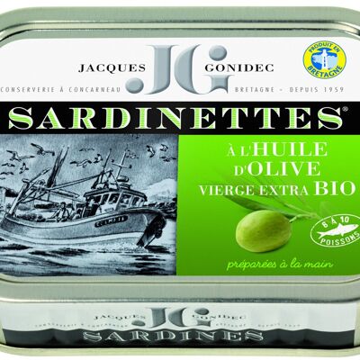 Sardinetes en aceite de oliva ecológico