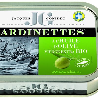 Sardinettes in organic olive oil