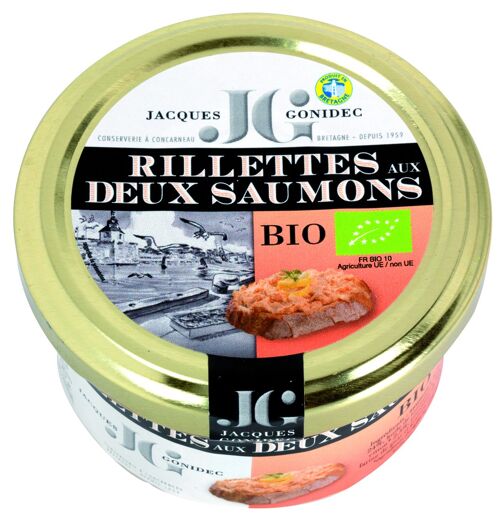 Rillettes aux deux saumons bio