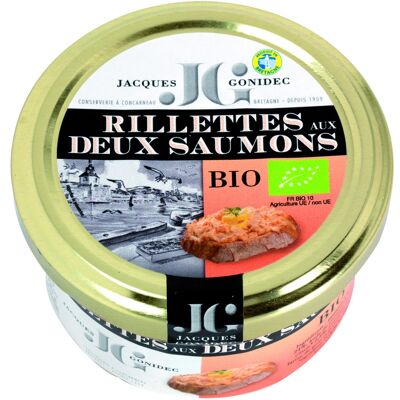 Rillettes with two organic salmon