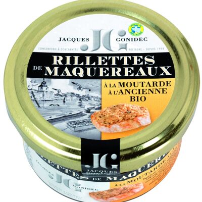 Organic old mustard mackerel rillettes