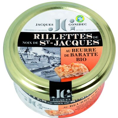 Scallops rillettes with organic churned butter