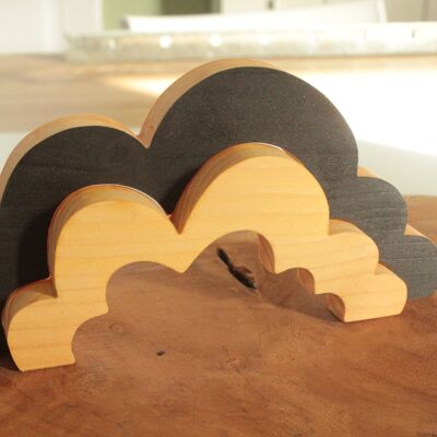 Wolkenpuzzle aus Holz