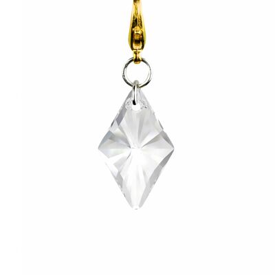 Swarovski rhombus pendant | detachable styling piece