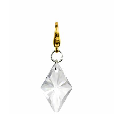 Swarovski rhombus pendant | detachable styling piece