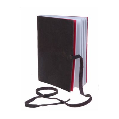 Libreta Roadster de piel nobuck 13 x 18 cm