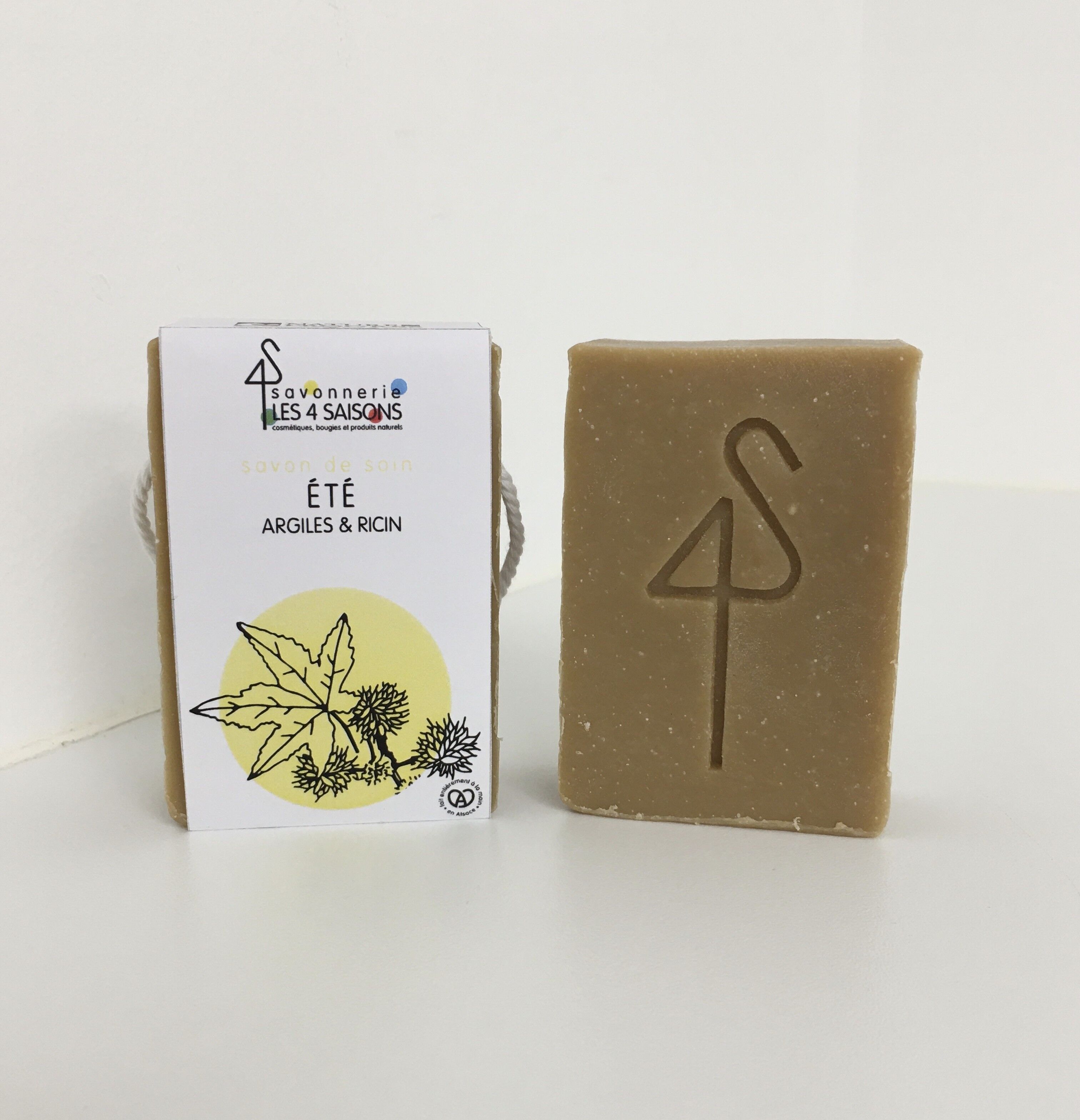 Seife - Sommer - Tonerde & Rizinus Seife - Sommer - Tonerde & Rizinusöl 100g