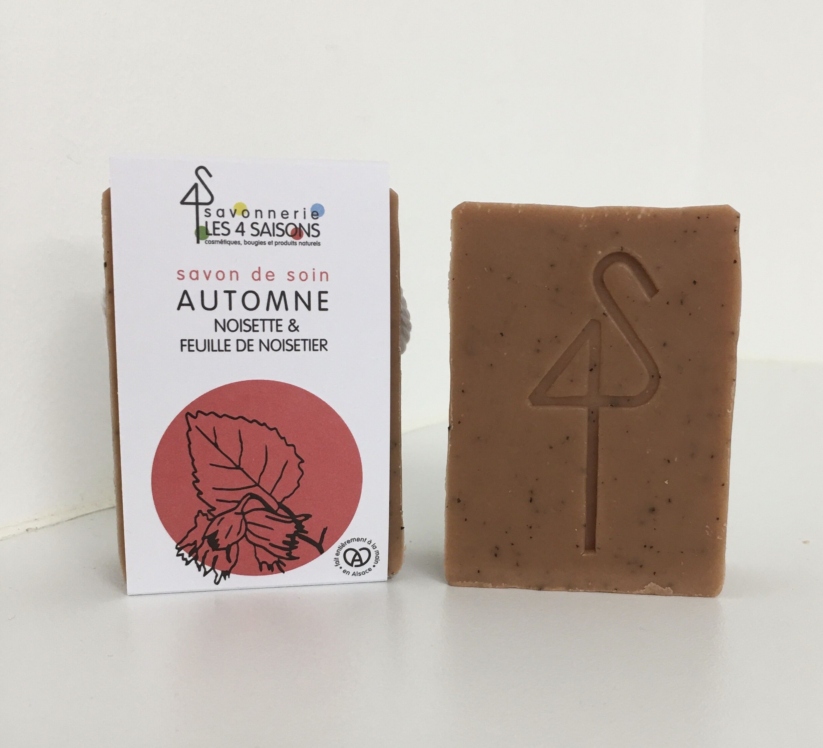Savon - Automne - Noisette & Feuille de NoisetierSoap - Autumn - Hazelnut & Hazel Leaf 100g