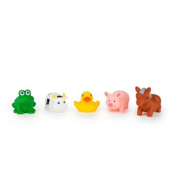 SETS DE JOUETS DE BAIN EN FILET - 5 ANIMAUX - 18390 2