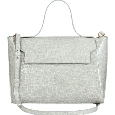 Cara top handled tote Light Grey