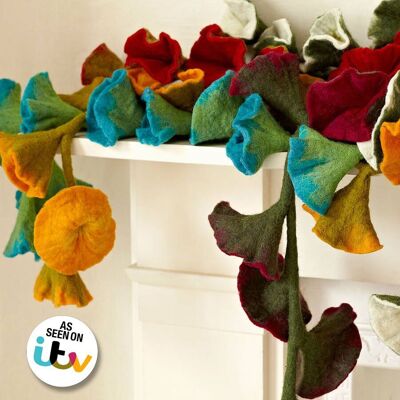 Felt Flower Garland