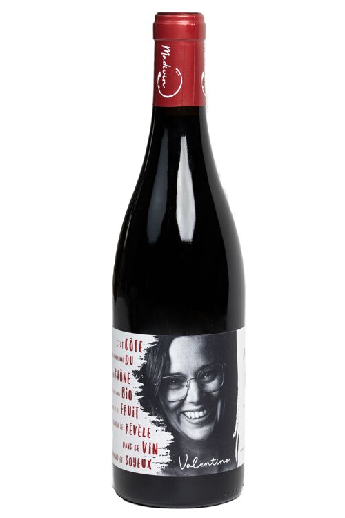 Vin Rouge Côtes-du-Rhône Bio 2020 "VALENTINE"