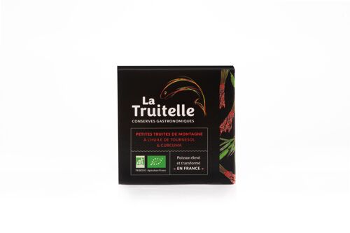 Petites truites de montagne à l’huile de tournesol et curcuma