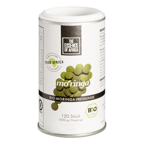 Organic Moringa leaf powder tablets, 120 pieces