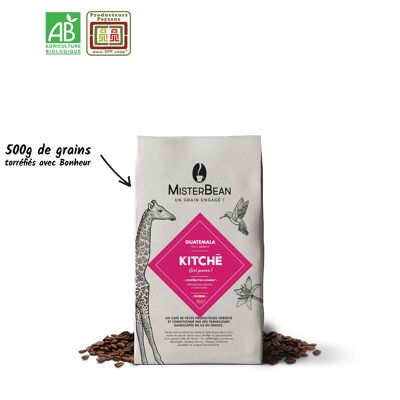 KITCHÉ - Caffè in grani floreale biologico ed equosolidale - 500gr