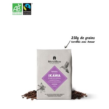 IKAWA - Café en grain bio et équitable suave et exotique - 250gr 1